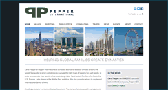 Desktop Screenshot of pepperinternational.com